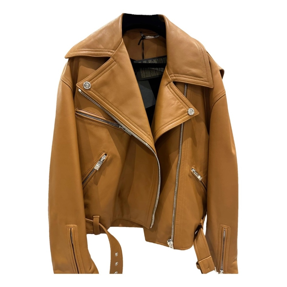 Versace genuine leather jacket